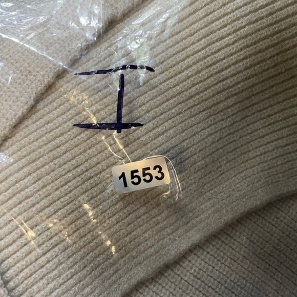 FREE PEOPLE SAFFRON cream ribbed oversized boho open back woman top NWT XL - Picture 8 of 9